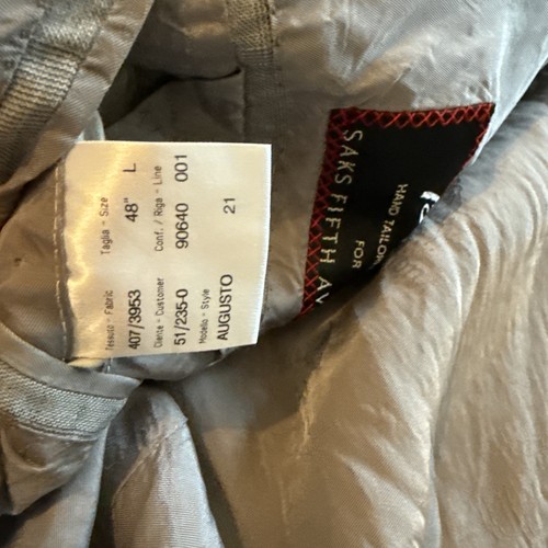 Brioni Super 150s Augusto Wool Suit Jacket 48R Italy Gray Plaid Coat Blazer Saks - Picture 6 of 7