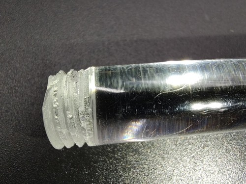 Set of 3 Vintage Brass and Lucite MCM Candle Stick Holders 7, 8, 9 in Flaw Read - Picture 18 of 20