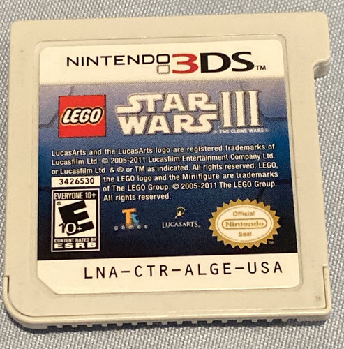 LEGO Star Wars III: The Clone Wars (Nintendo 3DS, 2011) nur Cartridge