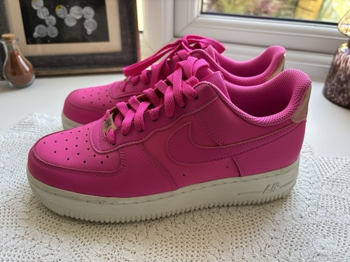 Nike Air Force 1 Hot Pink Iridescent Trainers UK 5.5 6Y
