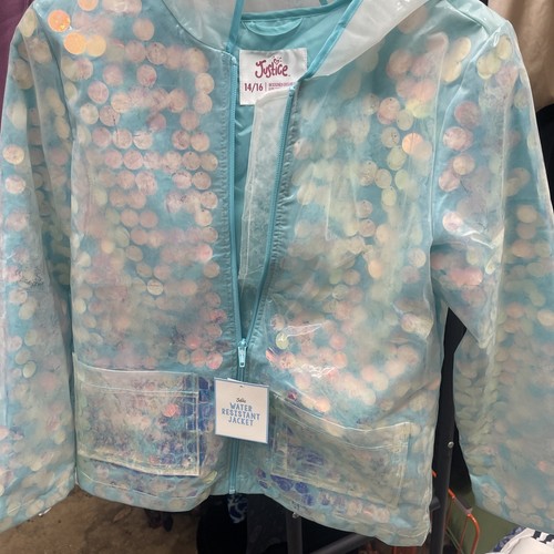 Justice Water resistant jacket 14/16