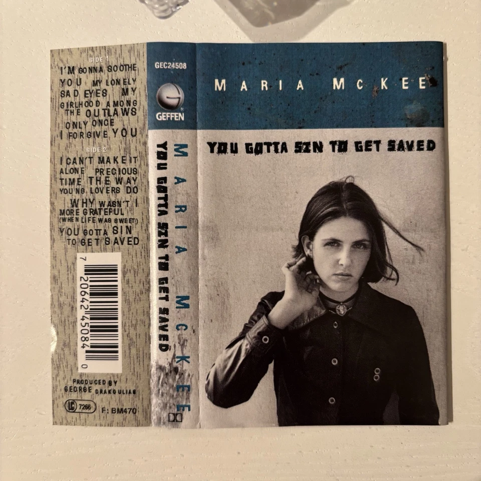 MARIA MCKEE - YOU GOTTA SIN TO GET SAVED (UK CASSETTE TAPE) - Изображение 4 из 4