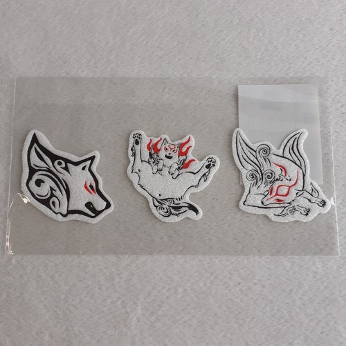 Okami Special Collection Amaterasu Fluffy Stickers Set E-Capcom JapanOfficialNEW - Picture 5 of 6