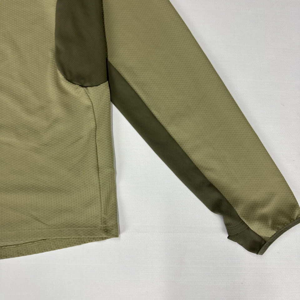 NIKE TRAIL Hoodie Size L Green Blocked Long Sleeve Lightweight Pullover Poly Top - image 2 of 4