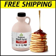Dark & Robust Organic Maple Syrup - Nutrient-Rich Sweetener for Coffee & Baking