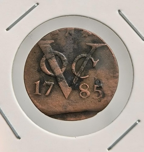 1785 Dutch Netherlands Voc 1 Duit New York Penny Zeeland Rare Date Coin_S67 - Bild 5 von 6