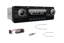 Caliber Retro BT USB FM DIN Radio Black für Mercedes E-Klasse W124 S-Klasse W126