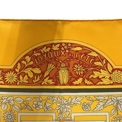 Hermes "Joyaux De Lete" Carre 90 Seide 100% Schal Vintage selten ohne Karton - Bild 6 von 6