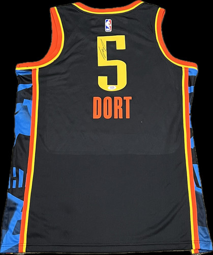 Luguentz Dort Signed Jersey PSA Oklahoma City Thunder Autographed - Picture 1 of 2