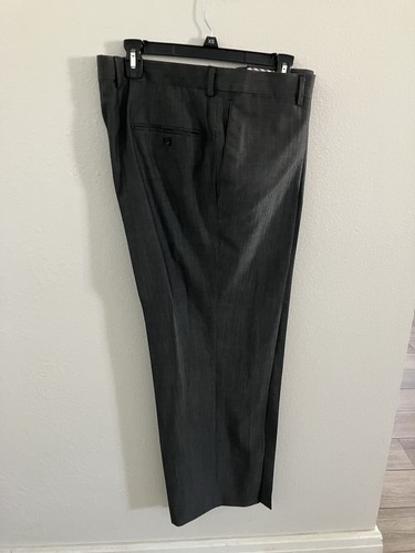 Jack Victor Men's Gray 100% Wool Dress Pants Slacks New Fine Size 38 - Picture 1 of 4