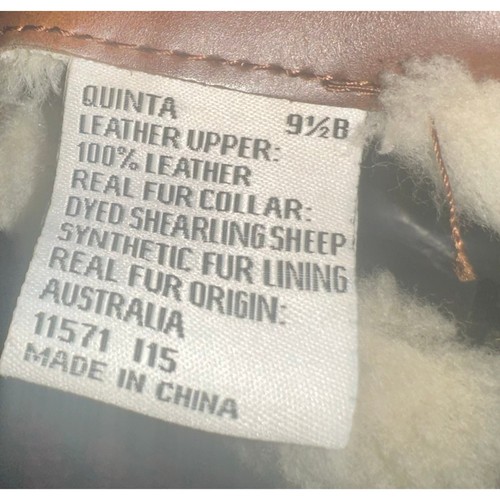 POLO RALPH LAUREN QUINTA REAL FUR DUCK BOOTS WOMEN'S SZ US 9.5 B - Picture 9 of 9