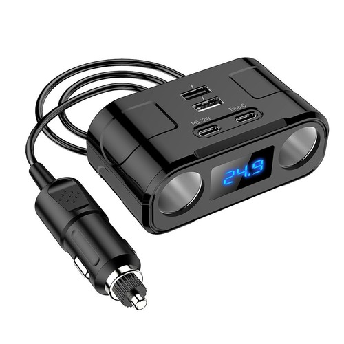 QC USB -Auto -Ladegerät V V Power Splitter Multi -funktionaler Leistungsadapter - Afbeelding 10 van 12