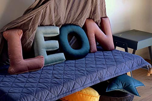 Velvet Letter Shaped Pillow Soft Initial Throw Cushion Decorative Alphabet - Picture 6 of 7