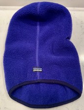 Vtg Patagonia Fleece Balaclava Ski Mask Purple/Blue USA made Kids Large