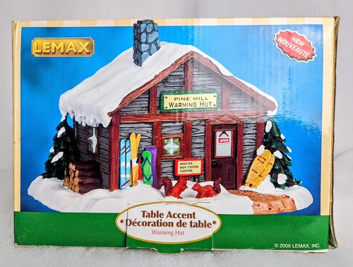 Lemax 2009 Pine Hill Warming Hut Table Accent Original Box - Picture 15 of 18