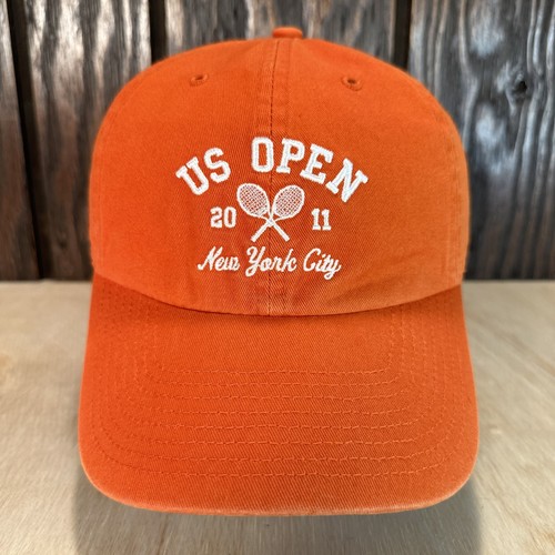 2011 US Open Tennis Hat Cap JP Morgan New York City Orange Racket 47 Brand