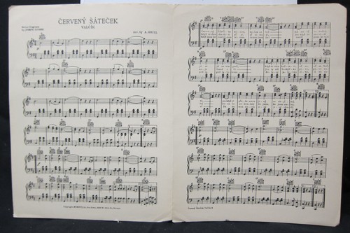 Cerveny Satecek - Arr A Grill - Sheet Music 1917 - Picture 2 of 2
