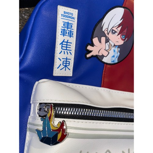 My Hero Academia Shoto Todoroki Anime Mini Backpack Manga Fire Bookbag Cosplay - Picture 3 of 14