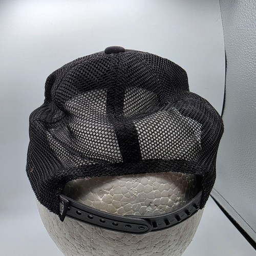 Vans Off The Wall Truckermütze Skateboard Kappe Erwachsene verstellbar Druckknopflasche schwarz - Bild 3 von 8