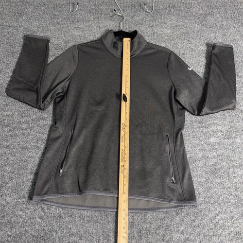 Nike Golf 1/4 Zip Sweatshirt Therma Fit Womens Large Charcoal Grey Pullover Fall - Picture 10 of 18