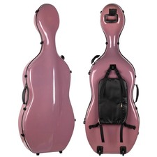 CHRISTINA Carbon Fiber 4/4 Size Cello Khaki Purple Hard Case Carry Protect Cello
