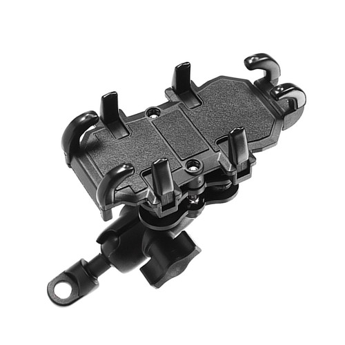 Auto Mirror Mount Type Motorcycle Phone Holder Shock Absorbing 8 Claws Fixed - Photo 4 sur 12