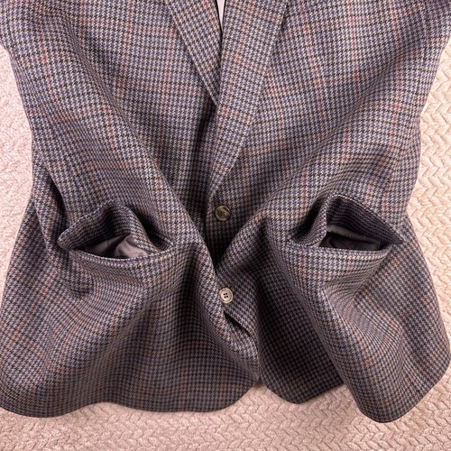 Cappotto sportivo blazer Brooks Bothers 45LG 100% lana Union Made USA micro plaid - Foto 12 di 18