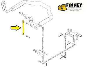 Case Skid Steer Safety Bar Spring Cylinder 128461a2 New 1840 1845 1845c 1838 Ebay