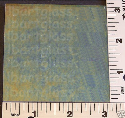 1101.51-3/"x 3/" CLEAR IRIDIZED THIN BULLSEYE FUSING GLASS 90 COE
