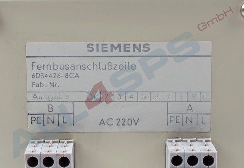 SIEMENS FERNBUS-ANSCHLUSSZEILE S5 MIT STECKPLÄTZEN, 6DS4426-8CA GEBRAUCHT - Picture 3 of 3