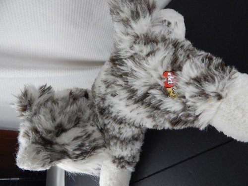 VTG TONKA 14" Gray Stripe POUND PURRIES Plush Stuffed CAT Kitten 7843 - Picture 7 of 9