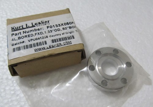 Kurt Lesker 1.33" Conflat Fixed Flange, 0.50" BORE, UHV - F0133X050N - Picture 1 of 5