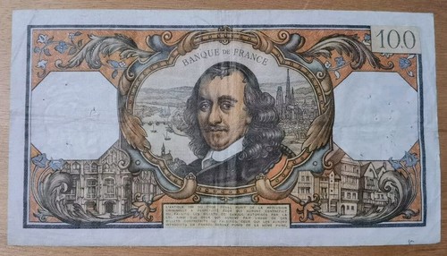 Billet 100 Fr Corneilles 4.1.1968 Fay 65/20 Alph. J.302 TTB / VF !! - Bild 2 von 2
