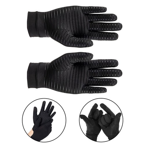 Copper Compression Gloves Designed for Motorcycle Riding in Cold Weather - Picture 9 of 10