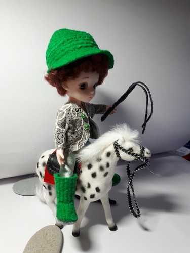 Puki fee,Lati Yellow,BJD 1/8 doll,doll 16cm(6 inches): clothes,overalls,shirt - Picture 7 of 16