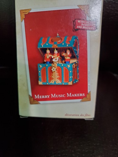 Hallmark MERRY MUSIC MAKERS 2002 Keepsake Ornament Wind Up Sound & Motion NIB - Picture 1 of 5