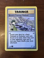 Pokémon TCG | Brock's Training Method 106/132 Regular 1st Ed LP | Gym Heroes