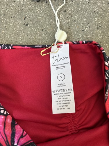 Toluca swim butterfly print pink bikini bottome women's sz S NWT - Picture 9 of 14