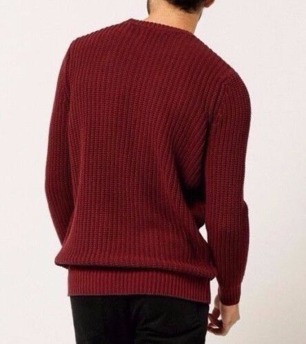 Rollas Burgundy Bnwt Sweater Xl Jumper Knit Crew 4IPqdA