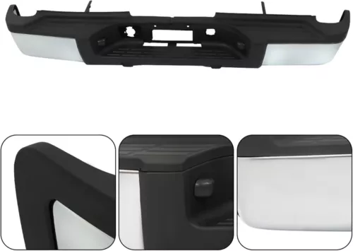 Rear Step Bumper For 2011-2014 Chevy Silverado GMC Sierra 2500HD 3500HD - Picture 9 of 16