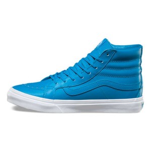 Vans Mens Sk8Hi Canvas Hight Top Lace Up Fashion Sneakers Blue Size 4.0 Vans Mens Sk8Hi Canvas Hight Top Lace Up Fashion Sneakers Blue Size 4.0