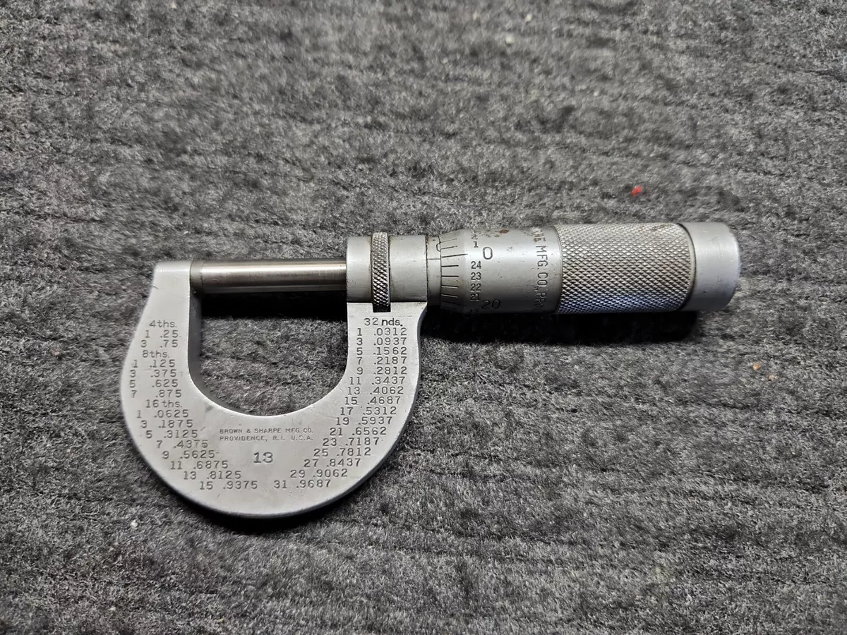 Brown and sharpe micrometer deals