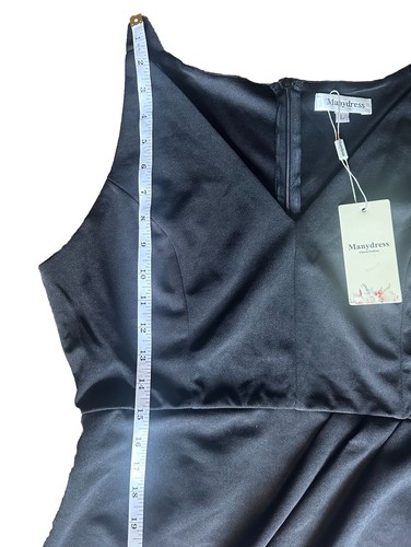 Manydress Charm Fashion Dress Size Large Bodycon Sleeveless V-Neck Summer Wrap - Picture 12 of 19