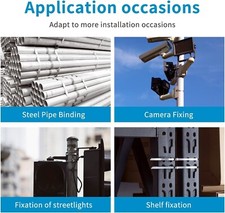 Metal Zip Ties 304 Stainless Steel Heavy Duty Cable 198-400lb 8" 12" 18" 24" 36" 6