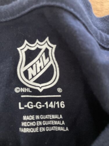 Boys Youth NHL New York Rangers LONG SLEEVE T-Shirt BLUE LARGE L 14/16 NWT - Picture 3 of 4