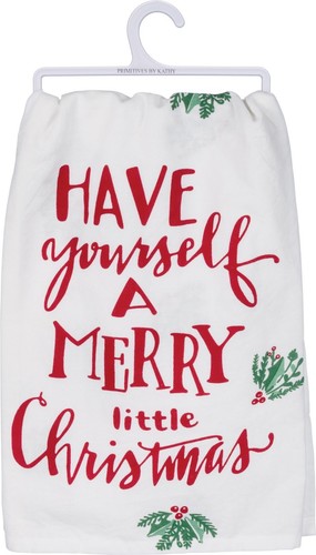 Christmas LOL Holiday Dish Towels Primitives By Kathy Cotton NEW GLITTER DESIGNS - Picture 10 of 24