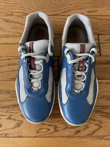 Blue prada mens shoes Clearance