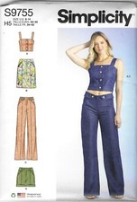SIMPLICITY 9755 Sewing Pattern Misses' Top, Skirt, Pants & Shorts SZ 6-14 UNCUT