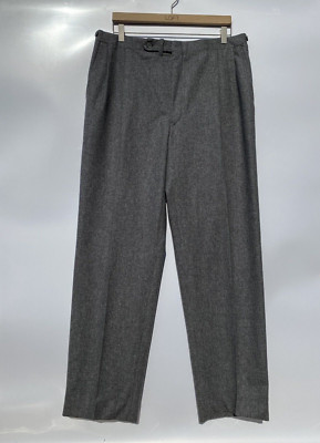 パンツ 90s Christian Dior dark navy wool slacks Regular-Fit Pants Navy Blue Wool and Silk | DIOR