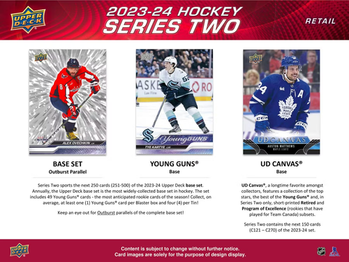 2023-24 NHL UPPER DECK SERIES 2 Hockey Blaster Box Connor Bedard YG RC? - Picture 3 of 3